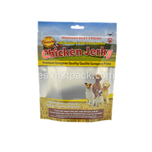 Bolsa de papel kraft desmetalizado para alimentos para mascotas
